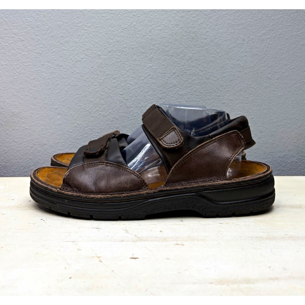 Naot Brown Leather Andes Strap Sandals Size 45